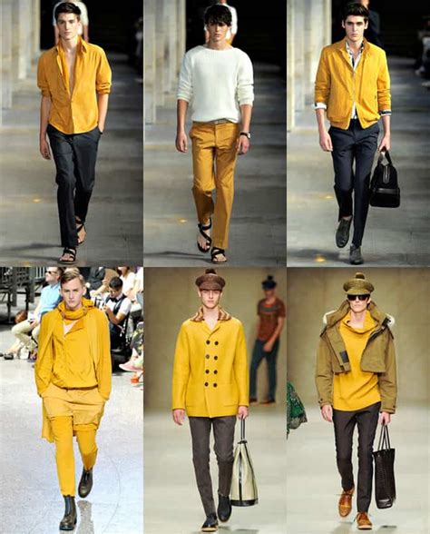 Mens Springsummer 2012 Colour Trend Yellow