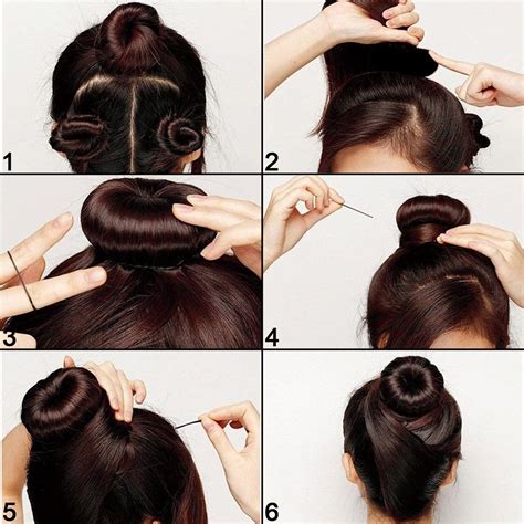Shells® 3pcs Classy Black Round Hairdressing Tool Hair Former Donut