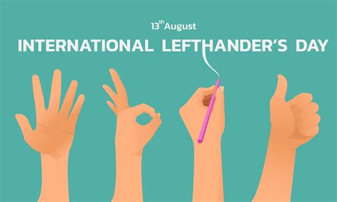 Happy Left Handers Day 7203470 Vector Art At Vecteezy