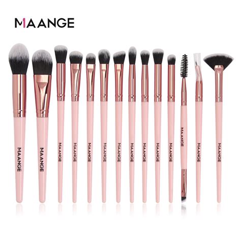 15424612865 Maange Soft Touch Makeup Brush Set Pink