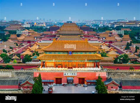 Beijing China At The Ancient Forbidden City Stock Photo Alamy