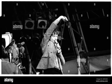 jarvis cocker of british pop group pulp playing the nme stage at glastonbury sunday 26 june