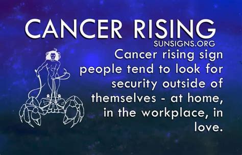 Cancer Rising Sign Sun Signs