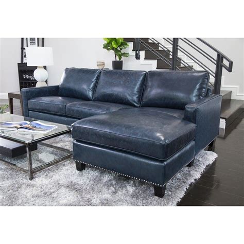 Samatha Leather Right Hand Facing Sectional And Reviews Birch Lane