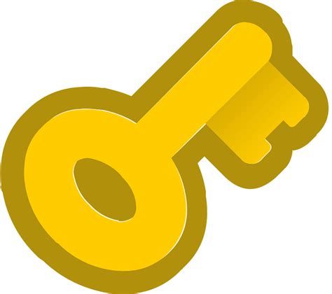 Yellow Key Icon Free Download Transparent Png Creazilla