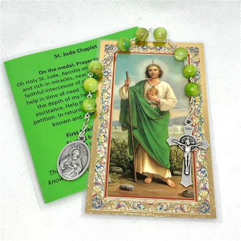 St Jude Chaplet Patron Of Lost Causes And Finances Includes Etsy