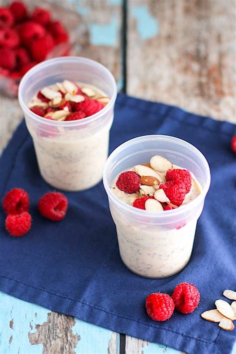 Peanut Butter Overnight Oats With Raspberries A Nerd Cooks