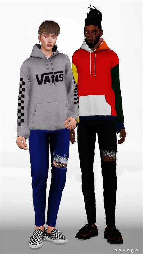 424 Hoodie Sims 4 Men Clothing Sims 4 Male Clothes Sims 4 Clothing