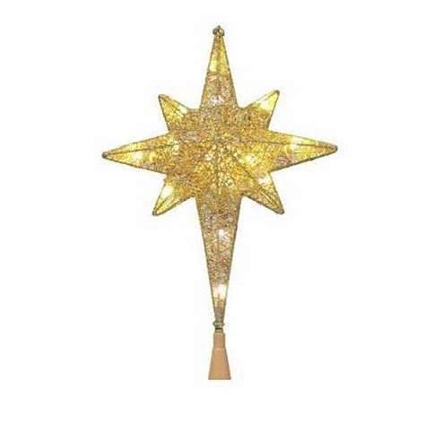 Usa Sylvania Star Of Bethlehem Led Tree Topper Assorted Golden