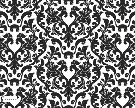 Kumpulan Wallpaper Black White Damask Wallpaper Mobil