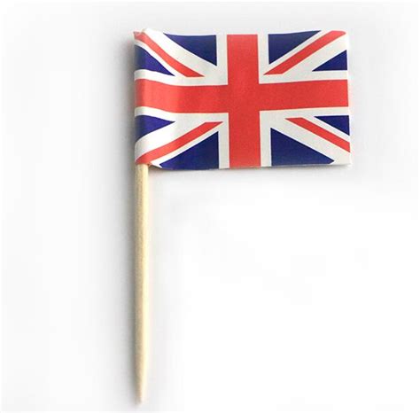 United Kingdom British Toothpick Flags Small Mini Stick Cupcake Toppers