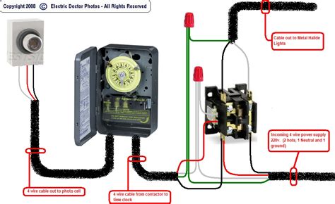 Lighting Contactor Wiring Diagram With Photocell