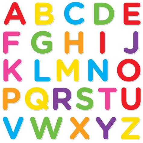 Alphabet Set Ii Uppercase Mixed Colors Walls 360
