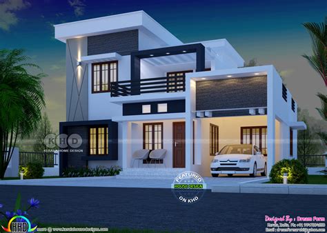 4 Bedroom Attached Modern Home Design Kerala Home Des