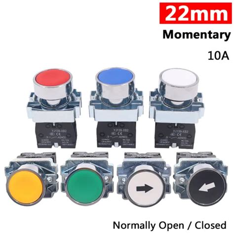 Momentary 22mm Push Button Switch Normally Open Closed Onoff 440v