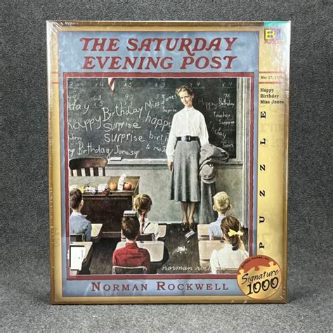 Norman Rockwell 1026 Piece Jigsaw Puzzle Sep Happy Birthday Miss