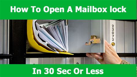 How To Pick A Mailbox Lock With A Bobby Pin