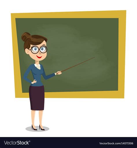 Cartoon Female Teacher