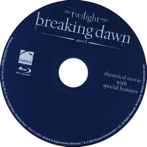 The Twilight Saga Breaking Dawn Part 2 Bluray Cd Dvd Covers Cover