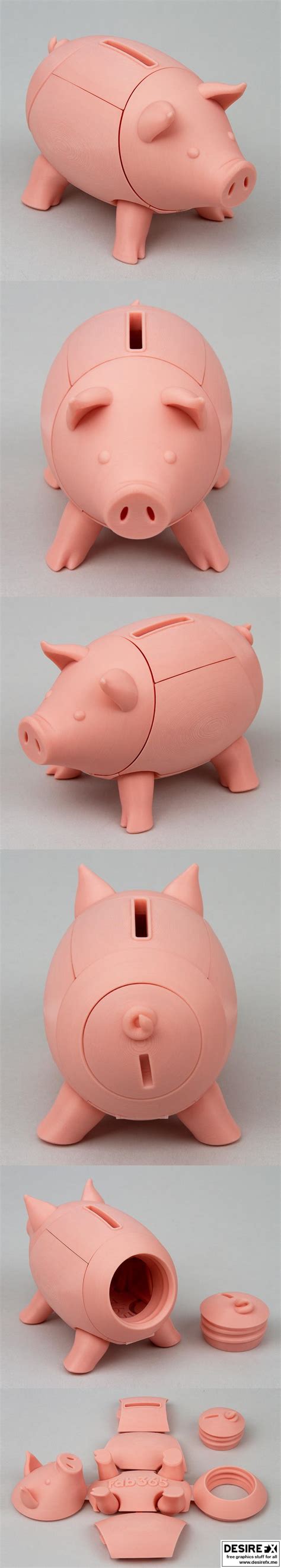 Desire Fx 3d Models Fab365 Foldable Piggy Bank 3d Print Model Stl
