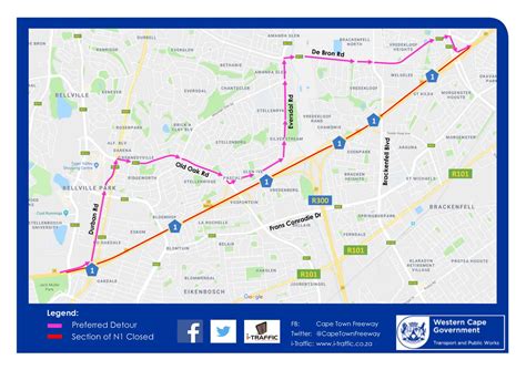 Cape Town Road Closure N1 Outbound Full Weekend Shutdown