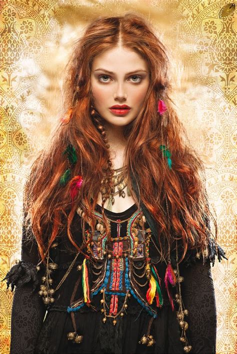 Redhead Red Hair Hairstyle Hairdo Summer Style Boho Hippie Hippie