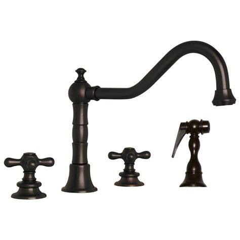 A vintage kitchen faucet is a classic faucet that resembles the ones used in farmhouse at the turn of the 20th century. Whitehaus Collection Vintage III Widespread 2-Handle ...