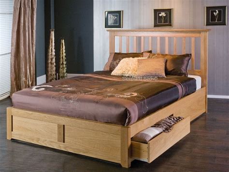 If you love the natural look and feel of wooden furniture in your home, take a look through our fabulous range of wooden bed frames. Bianca Oak Wood Storage Bed With Drawers By Limelight ...