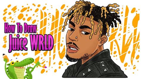 Finally drew that snake from juice world. How To Draw Juice WRLD step by step | drawing rapper - YouTube
