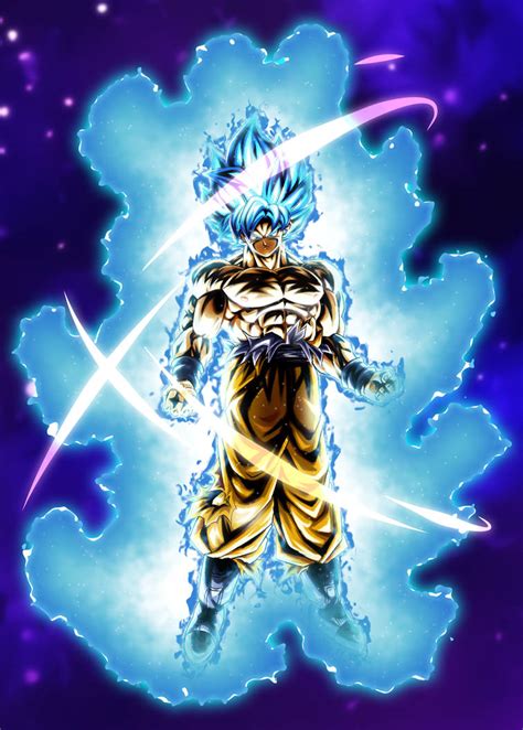 Universal Super Saiyan Blue Goku W Aura Bg By Blackflim On Deviantart