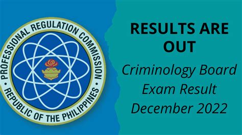 Criminology Board Exam Result December PRC List Of Passers
