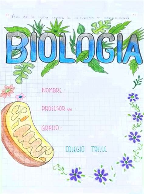 Caratulas De Biología 【primaria Y Secundaria】
