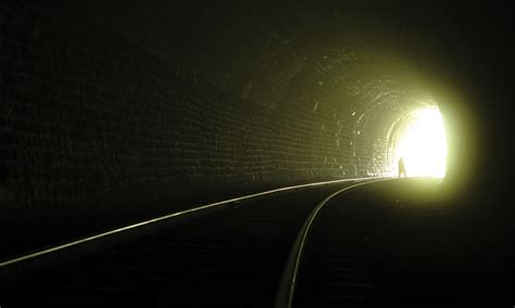 Dark Tunnel With Light