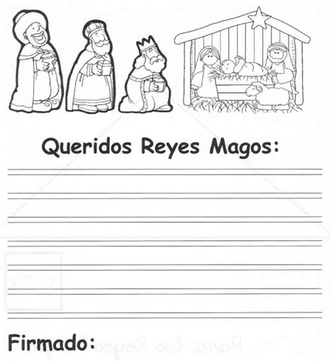 Cartas Para Los Reyes Y Dibujos Infantiles De Los Reyes Magos Para
