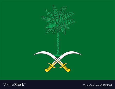 Saudi arabia's flag was adopted on march 15, 1973 and the state and war flag and naval ensign. Flag of saudi arabia Royalty Free Vector Image