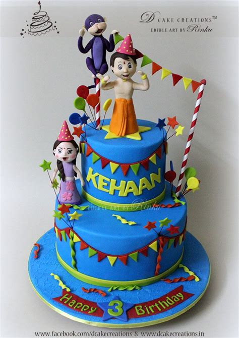 Chhota Bheem And Friends Cake Beach Birthday Cake Cartoon Birthday Cake
