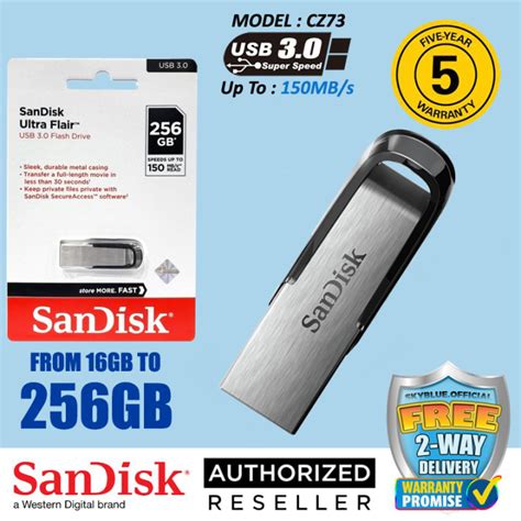 Sandisk Cz73 Ultra Flair Usb 30 256gb128gb64gb32gb16gb High