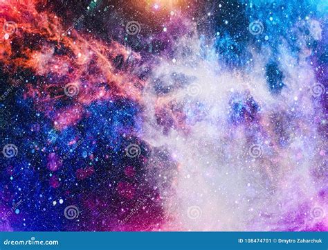 Star Field In Deep Space Many Light Years Far From The Earth Elements