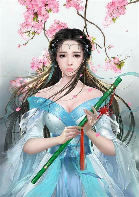 Art Beautiful Fantasy Art Fantasy Women Fantasy Girl Geisha Arte