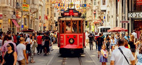 Istiklal Street Walking Shopping Tour Explore Taksim Square Beyoglu