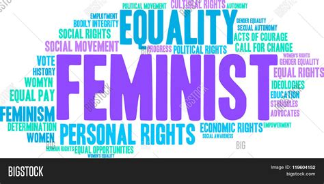 Feminist Word Cloud Vector And Photo Bigstock