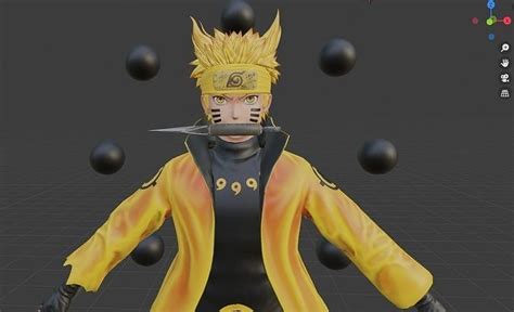 Bijuu Naruto 3d Model 3D Model Rigged CGTrader