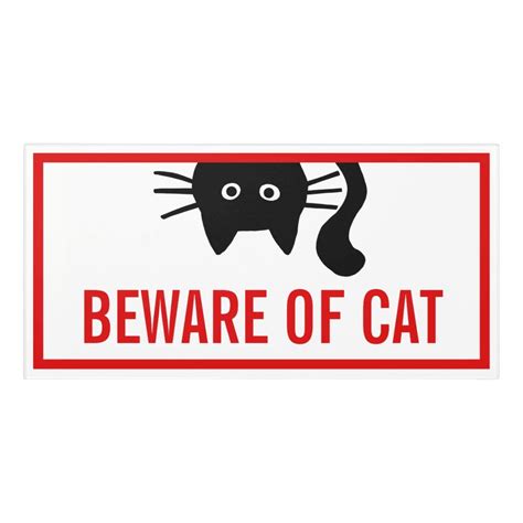 Beware Of Cat Black Cat Funny Room Sign Artofit