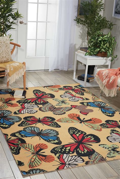 Check out our indoor outdoor rug selection for the very best in unique or custom, handmade pieces from our rugs shops. Home and Garden Butterfly Indoor/Outdoor Area Rug by ...