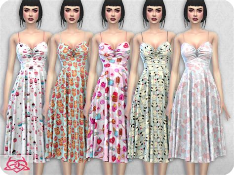 Claudia Dress Recolor 4 By Colores Urbanos At Tsr Sims 4 Updates