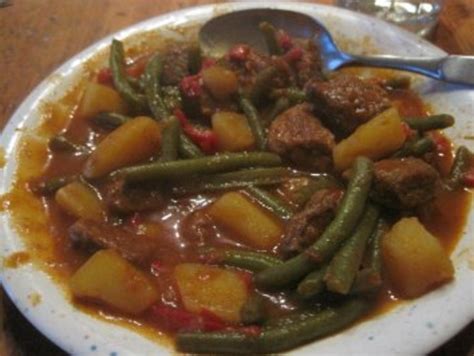Rindfleischeintopf mit grünen Bohnen und Kartoffeln Rezept