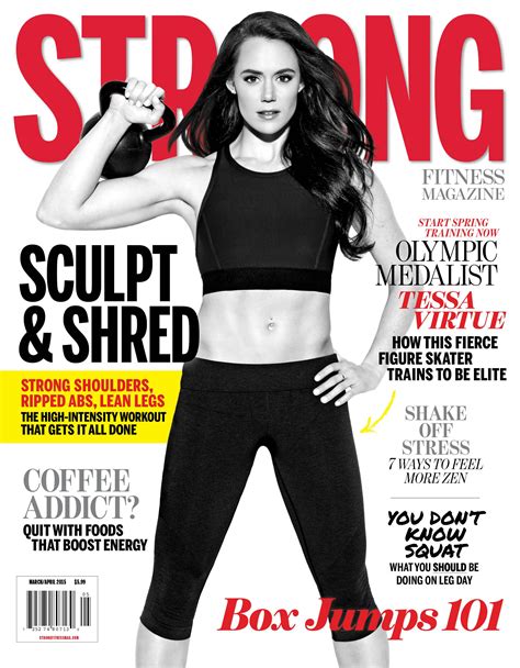 Strong Fitness Magazine Issue 9 Model Tessa Virtue Fit Women Health
