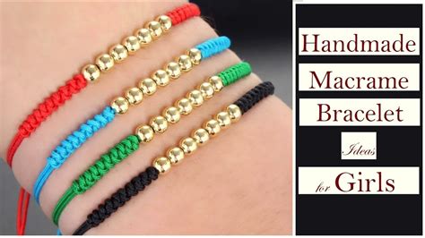 How To Make Macrame Bracelets Diy Thread Bracelet Handmade