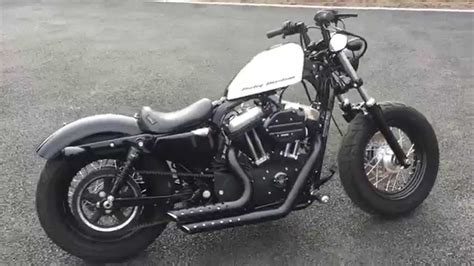 Designed with signature bulldog stance and 1200cc of torque. Harley Davidson Sportster 48 bobber forty eight fast n ...
