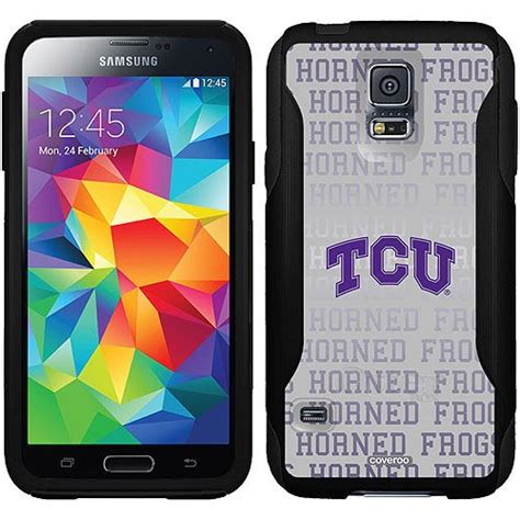 Tcu Repeating Gray Design On Otterbox Commuter Series Case For Samsung